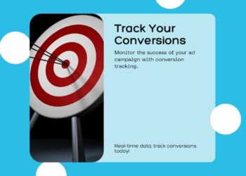Arrow showing the importance of conversion tracking