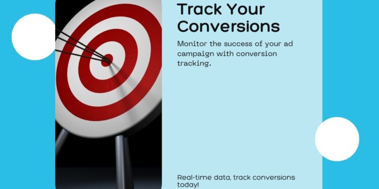 Arrow showing the importance of conversion tracking